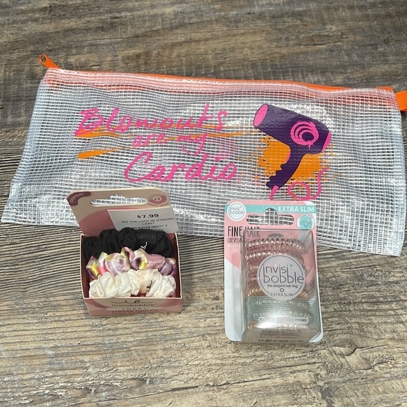 2 pack hair tie with cosmetics bag - Picture 1 of 7